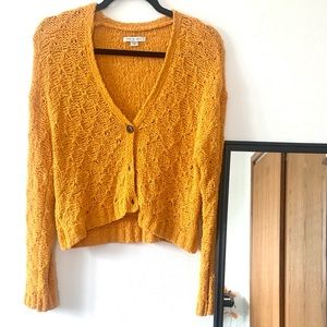 Yellow American Eagle Cardigan